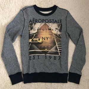 NEW Aeropostale Graphic Crew Sweatshirt Size XS